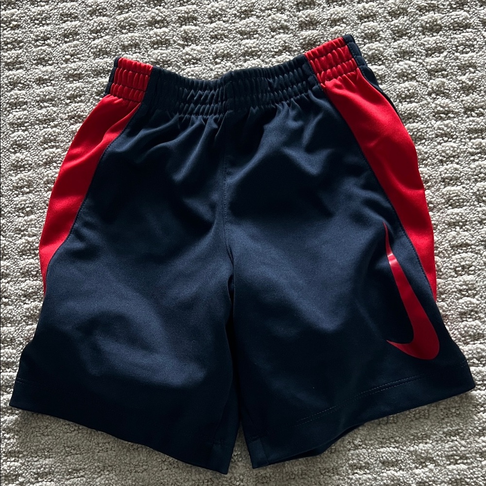 Nike Kids Navy and Red Shorts